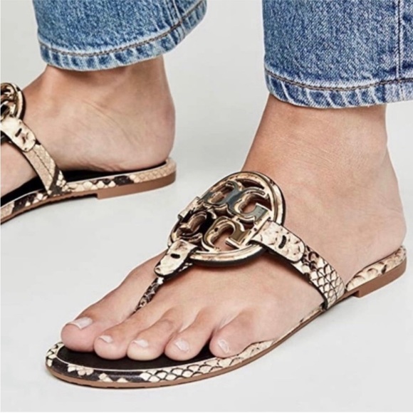 Tory Burch Shoes - ⭐️Host Pick⭐️ Tory Burch! Metal Miller Sandals! Like New!